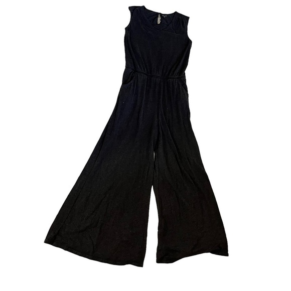 𝅺Garnet Hill Gray Wide Leg Jumpsuit size 6 - Picture 2 of 7